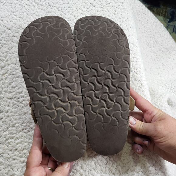 Birkenstock Boston Taupe Suede Slip-ons clogs Womens 41 US 10-10.5 - Picture 4 of 5
